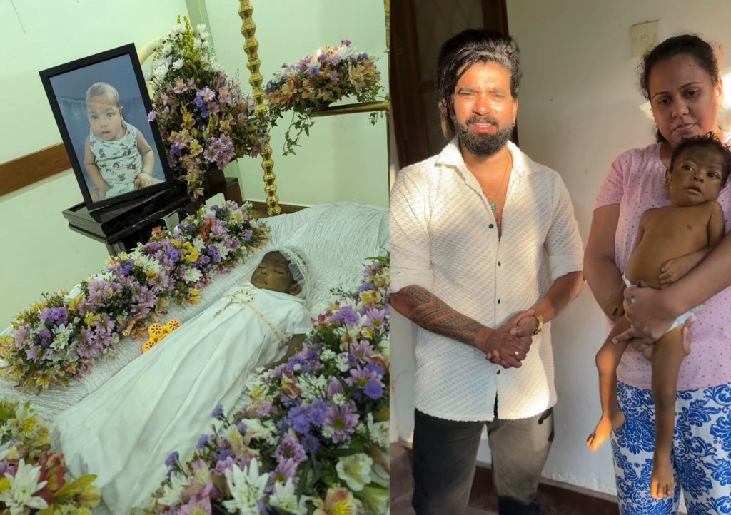 ගායන ශිල්පී මනේජ් එක්ක රටක්ම එකතු වෙලා මීට ටික දවසකට කලින් බේරා ගන්න උදව් කල පුංචි මල් කැකුළ අද රටක්ම හඩවමින් අපෙන් සදහටම යන්න ගිහින්…