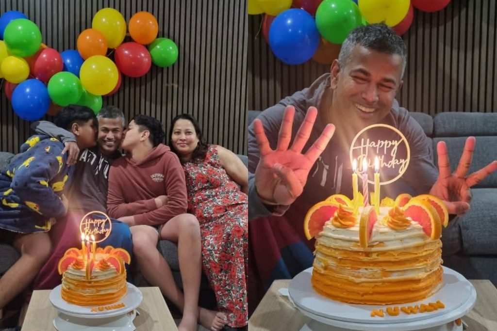 ක්‍රිකට් පිටියේ කවුරුත් ආදරේ කරන ආදරණීය සිහනව… නිහතමානී කුලේ.. පවුලේ අයත් එක්ක ඒ දවස චාමෙට සැමරුවේ මෙහෙමයි !