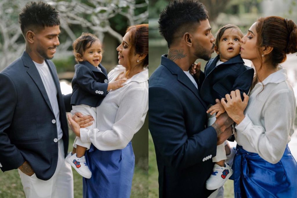 ලොවක් දිනූ අපේ පැතුම. එයාගේ පුංචි කුමාරයත් එක්ක පුංචි පවුලේ ලස්සනම දිනයක් සමරපු හැටි මෙන්න